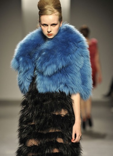 faux fur fashion show